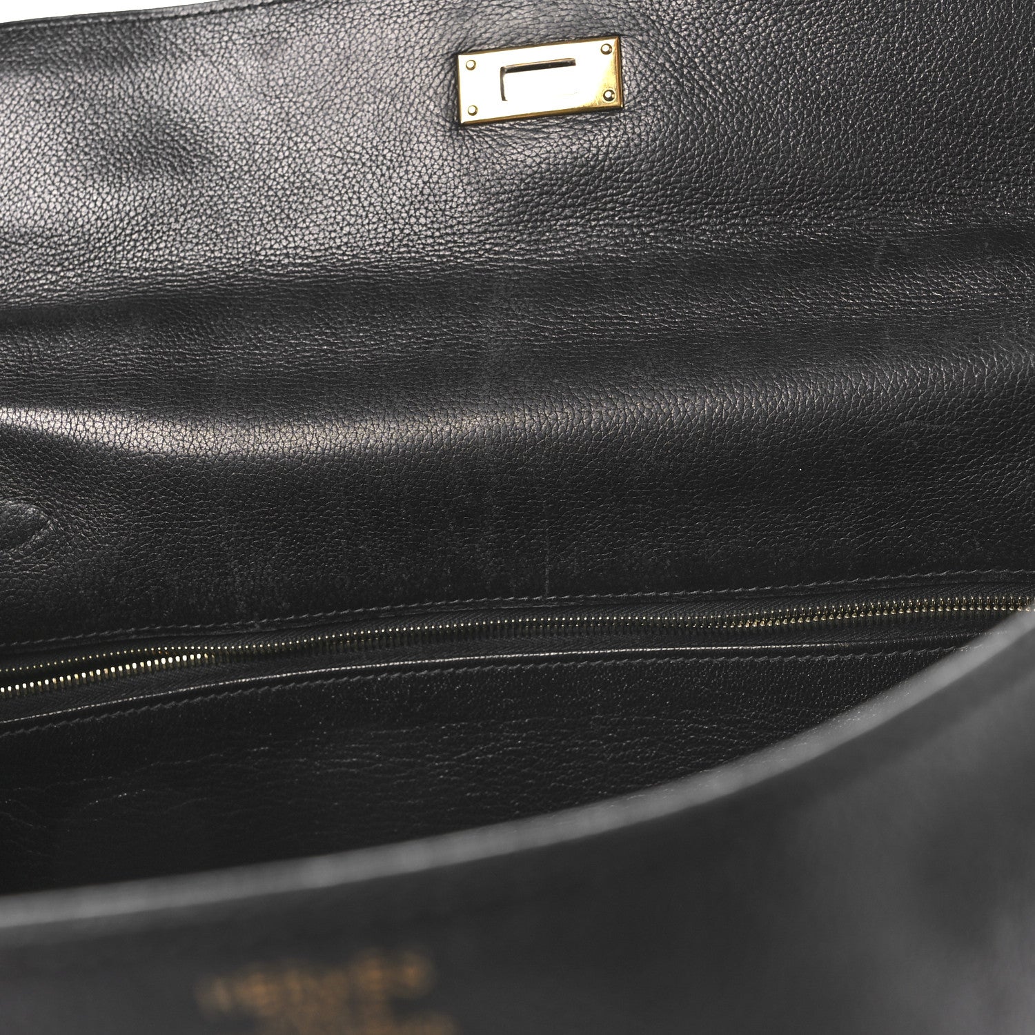 Hermes Evergrain Kelly Retourne 32 Black 19 of 21