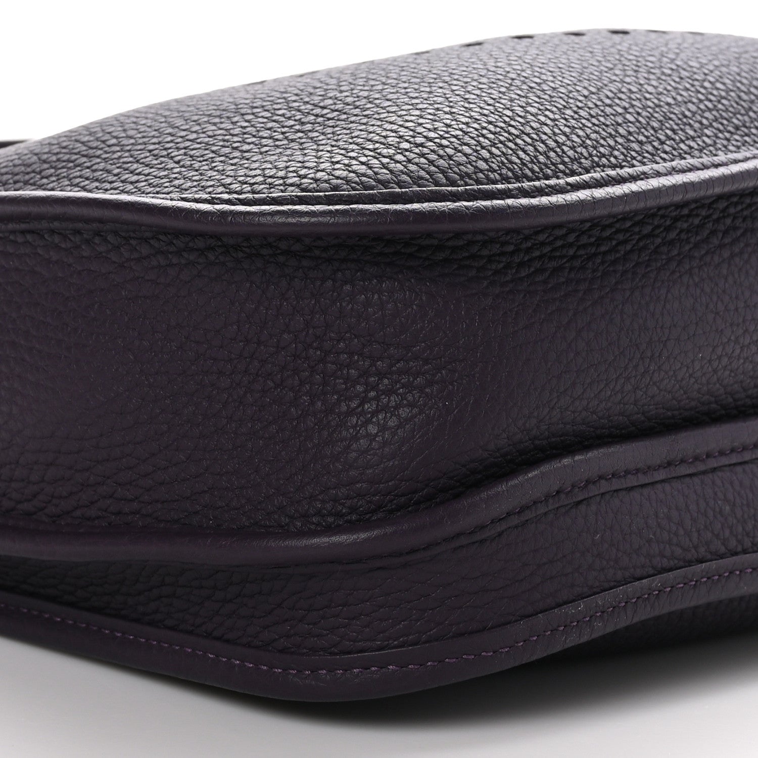 Hermes Taurillon Clemence Evelyne III PM Raisin 7 of 8