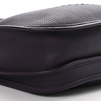 Hermes Taurillon Clemence Evelyne III PM Raisin 7 of 8