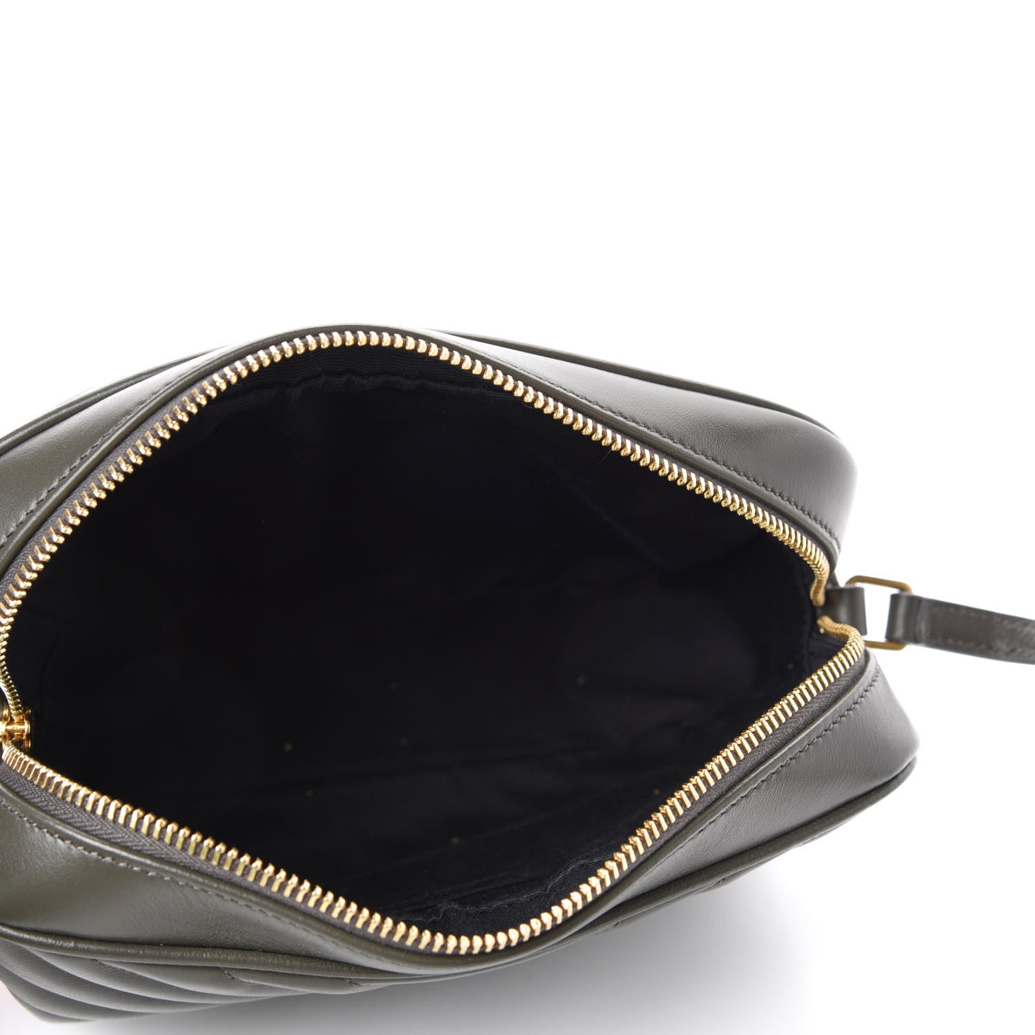 Saint Laurent Calfskin Matelasse Monogram Lou Camera Bag Green 5 of 11