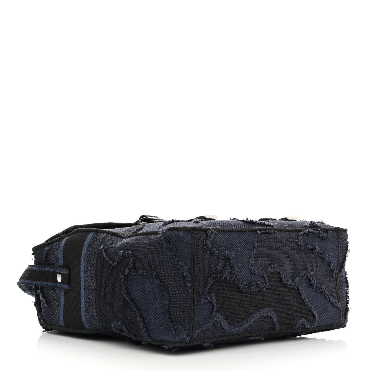 Christian Dior Canvas Embroidered Camouflage Diorcamp Messenger Navy 4 of 12