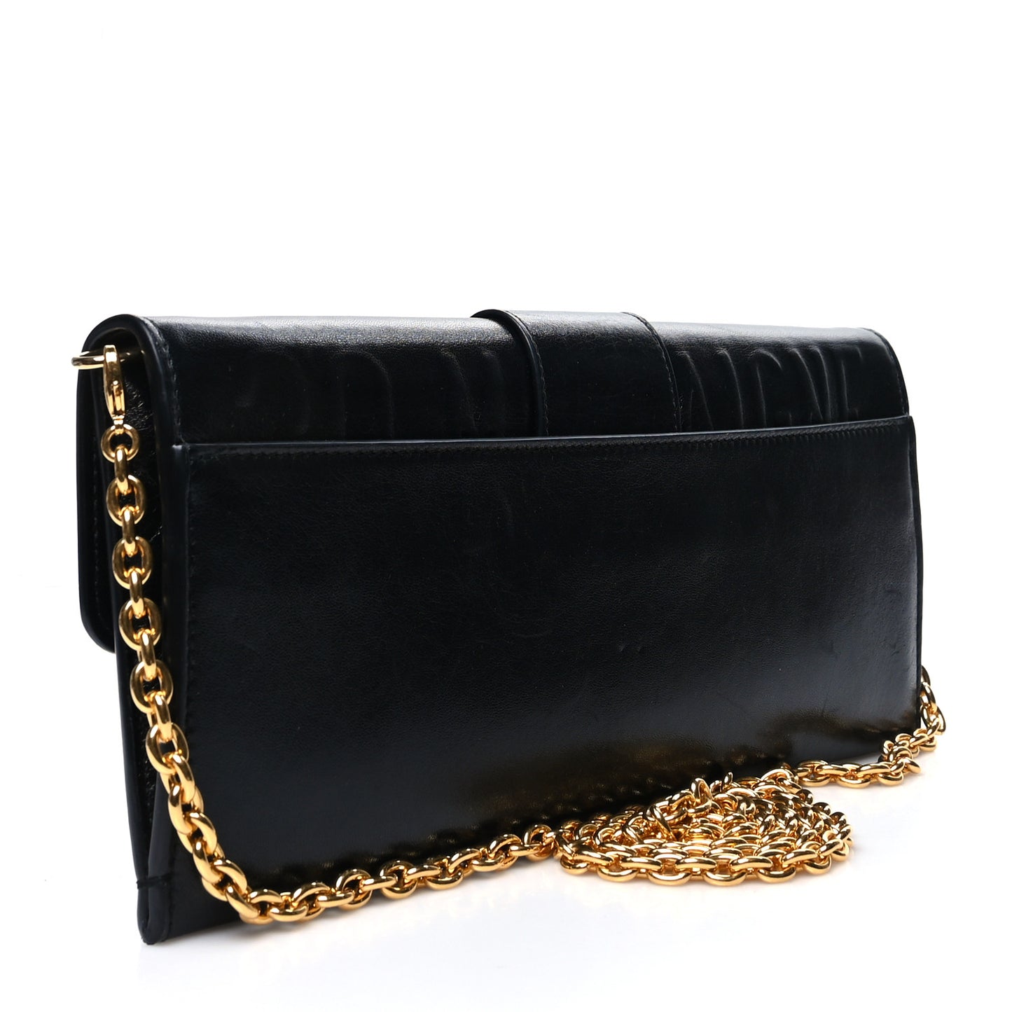 Calfskin 30 Montaigne Chain Pouch Black