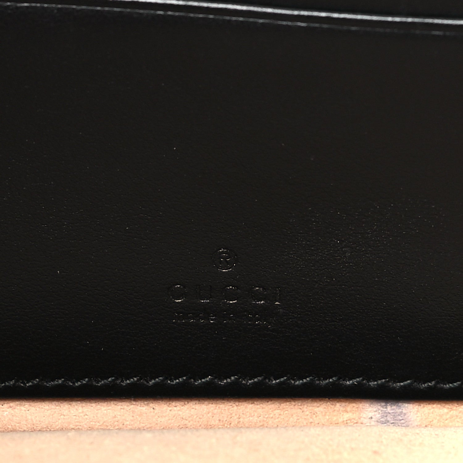 Gucci Calfskin Matelasse Mini GG Marmont Chain Crossbody Bag Black 8 of 12
