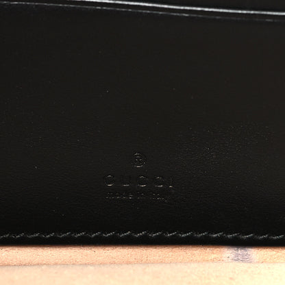 Gucci Calfskin Matelasse Mini GG Marmont Chain Crossbody Bag Black 8 of 12