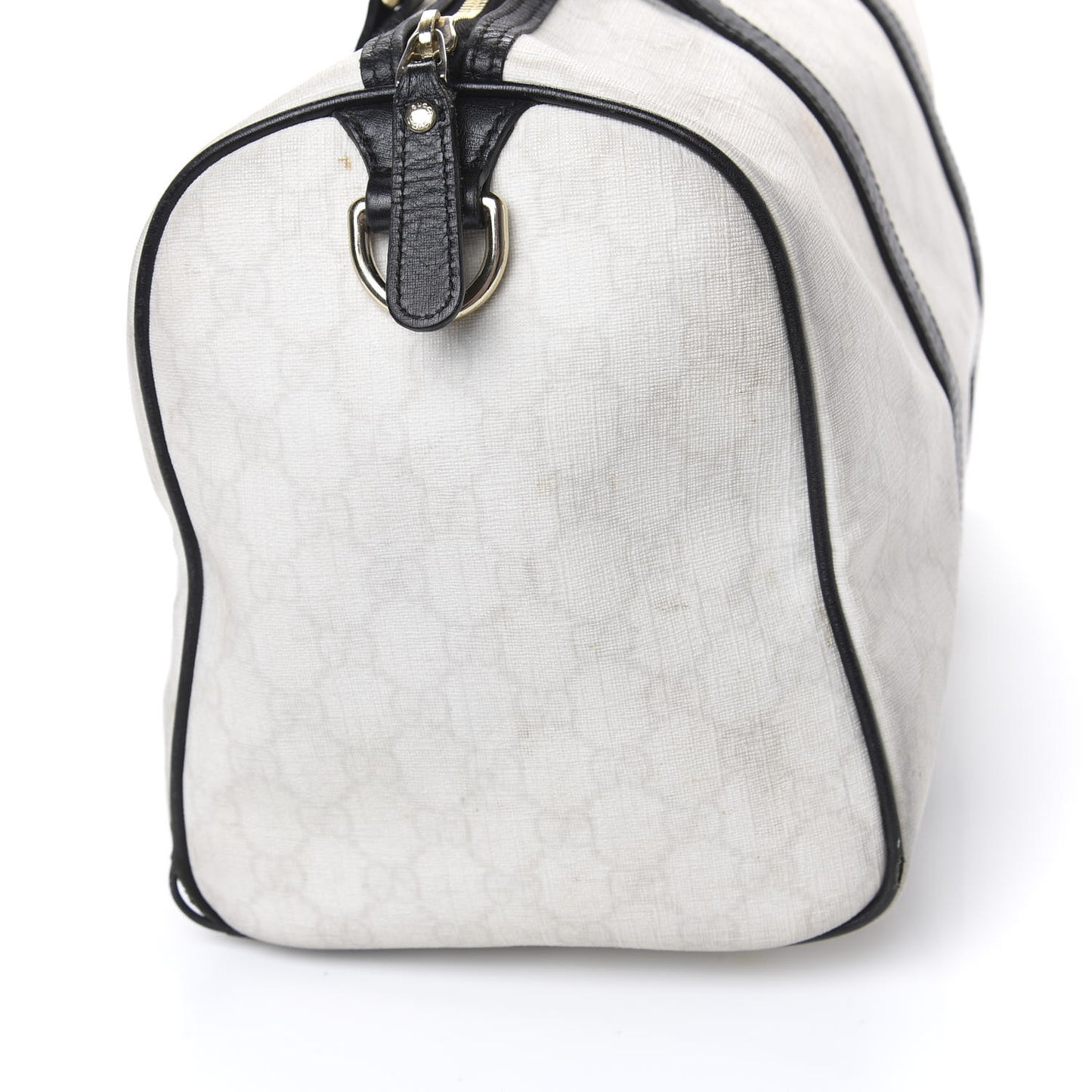 GG Plus Monogram Medium Joy Boston White Black