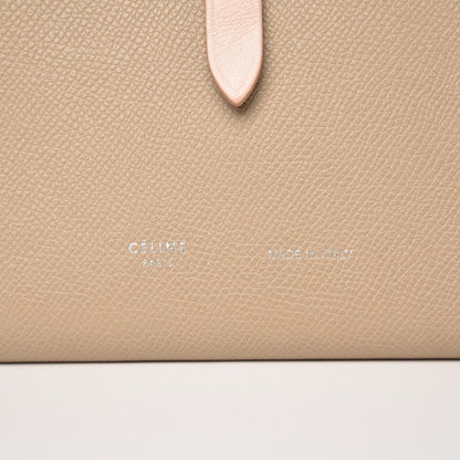 Celine Grained Sleek Calfskin Large Multifunction Strap Wallet Taupe 6 of 7