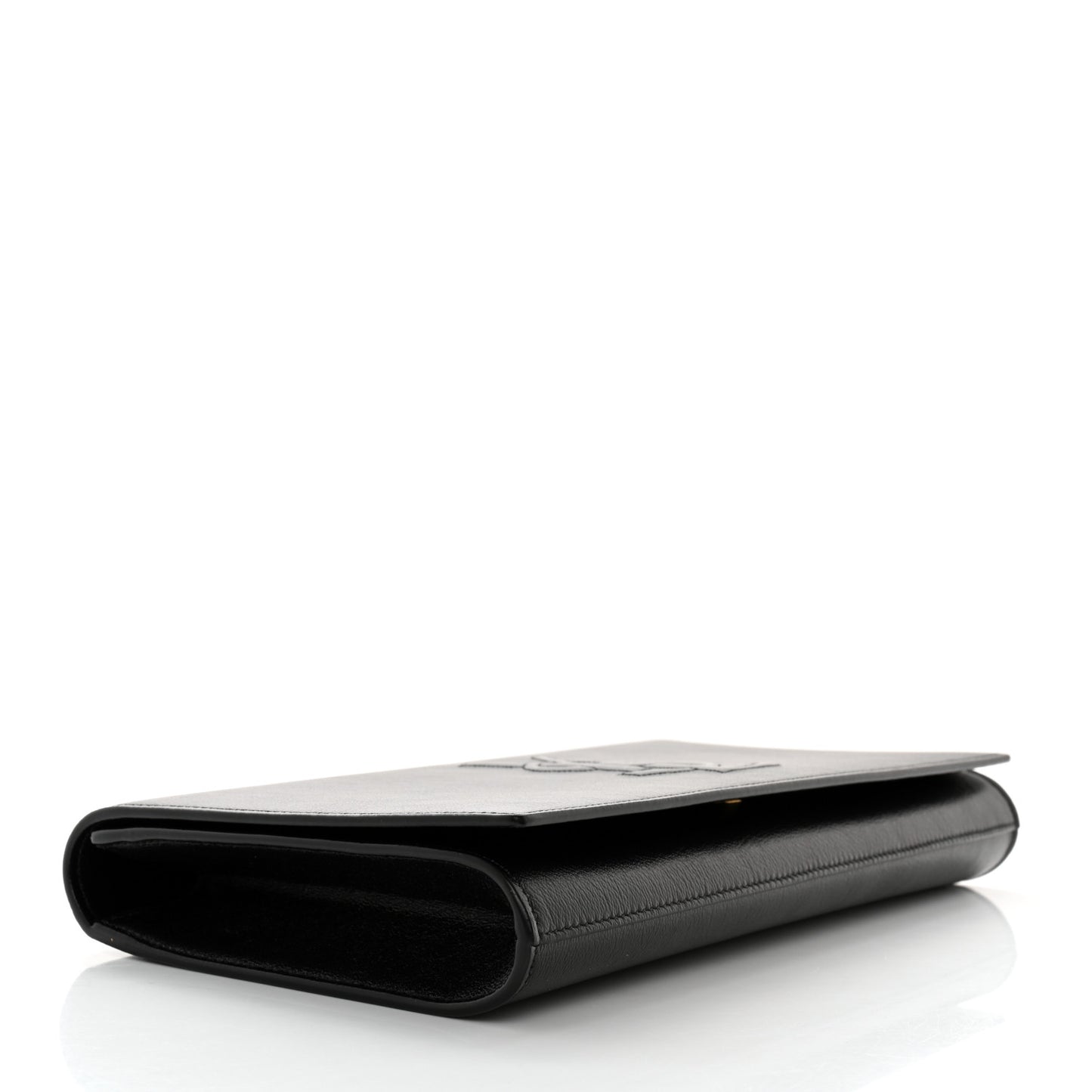 Calfskin Monogram Large Belle De Jour Clutch Black