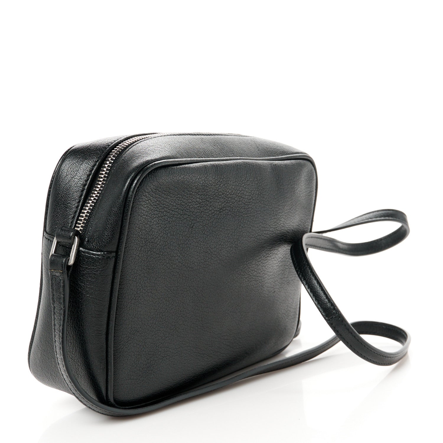 Saint Laurent Lambskin Monogram Small Lou Camera Bag Black 3 of 12