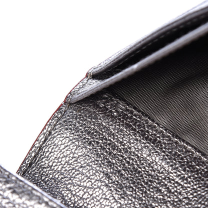 Miu Miu Goatskin Madras Love Envelope Wallet Cromo 7 of 8
