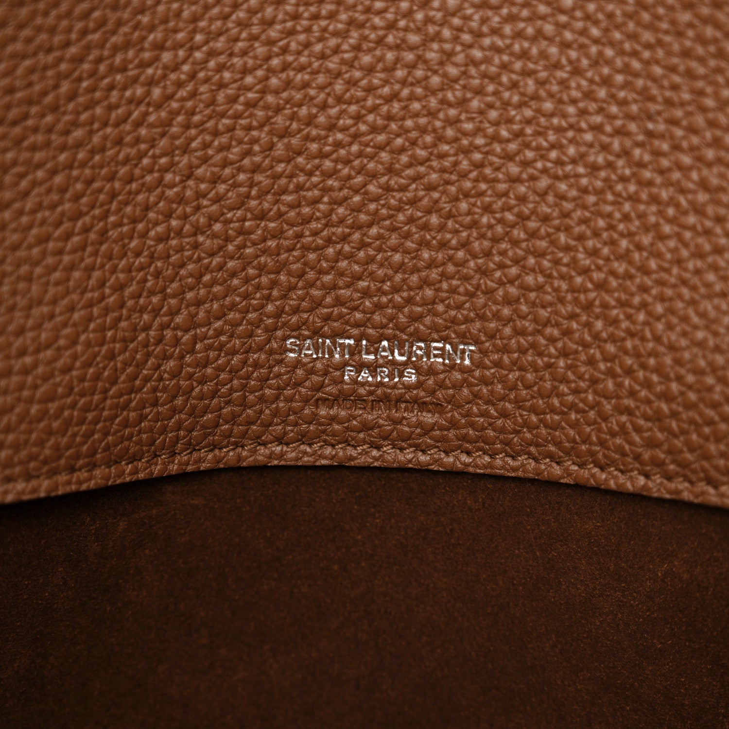 Saint Laurent Grained Calfskin Small Supple Sac De Jour Moka 6 of 16