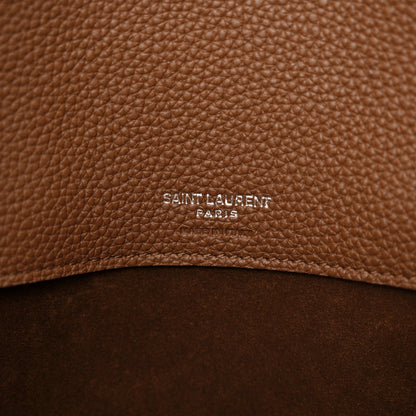 Saint Laurent Grained Calfskin Small Supple Sac De Jour Moka 6 of 16