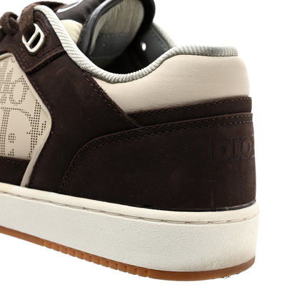 Christian Dior Nubuck Calfskin Oblique Mens B27 Low Top Sneakers 36 Brown Beige 9 of 12