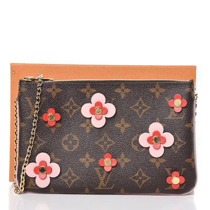 Louis Vuitton Monogram Blooming Flowers Double Zip Pochette 9 of 9