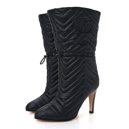 Gucci Nylon GG Matelasse 95mm Ankle Boots 35 Black 3 of 8