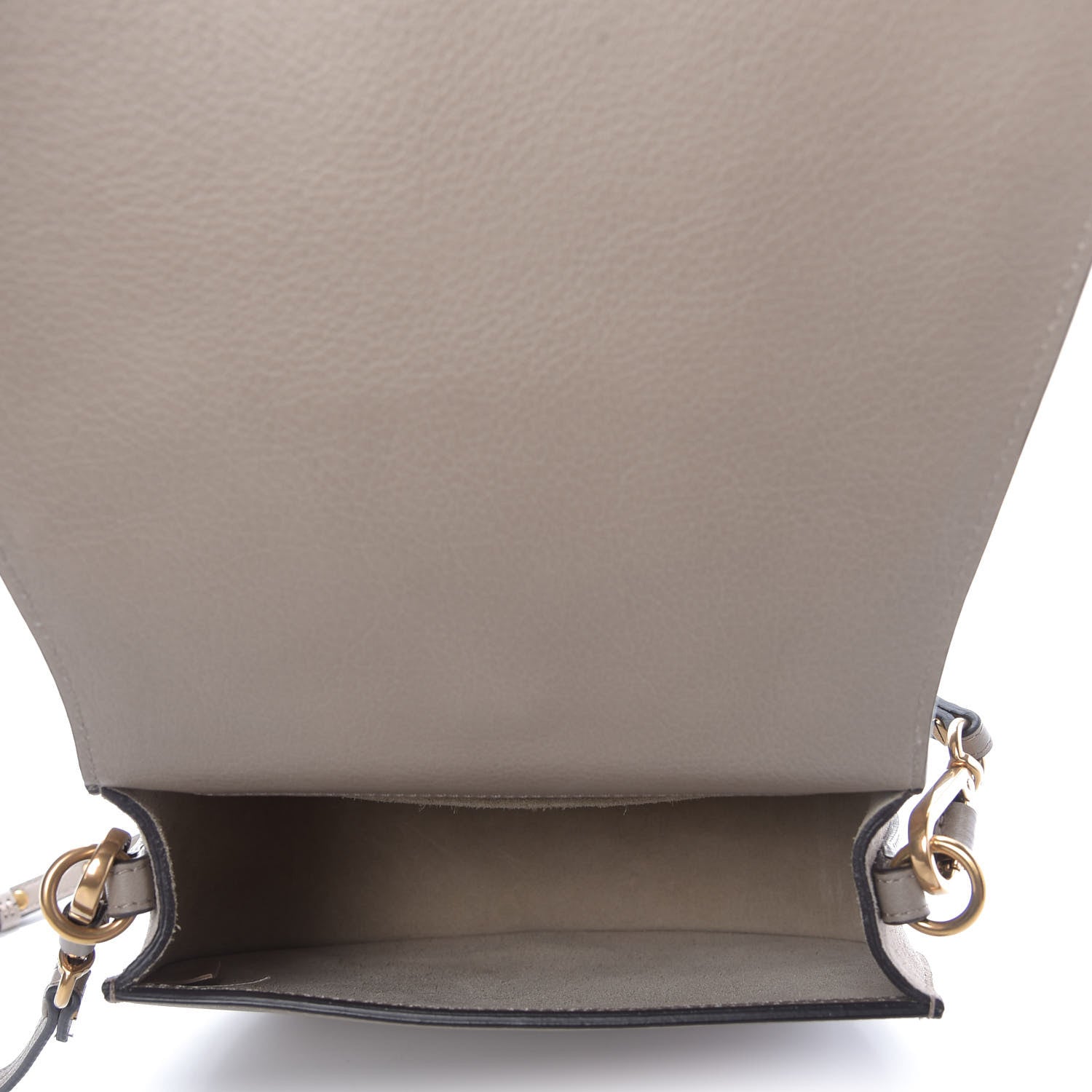 Chloe Calfskin Suede Medium Nile Bracelet Bag Motty Grey 5 of 8