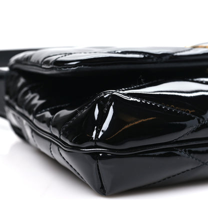Saint Laurent Patent Quilted Le 57 Diamond Shoulder Bag Black 9 of 10