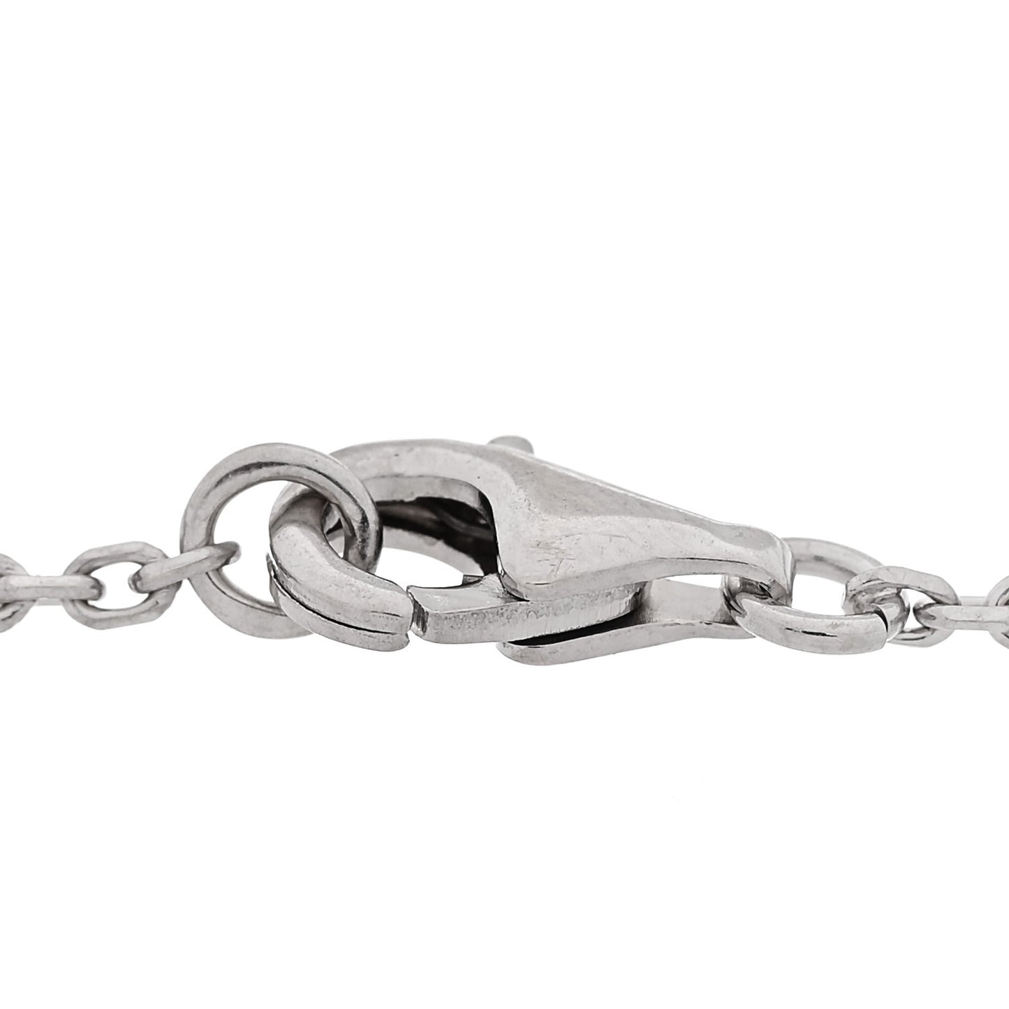 18K White Gold White Agate Diamond Camelia Sculpte Bracelet