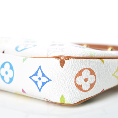 Louis Vuitton Monogram Multicolor Pochette Accessories White 12 of 14