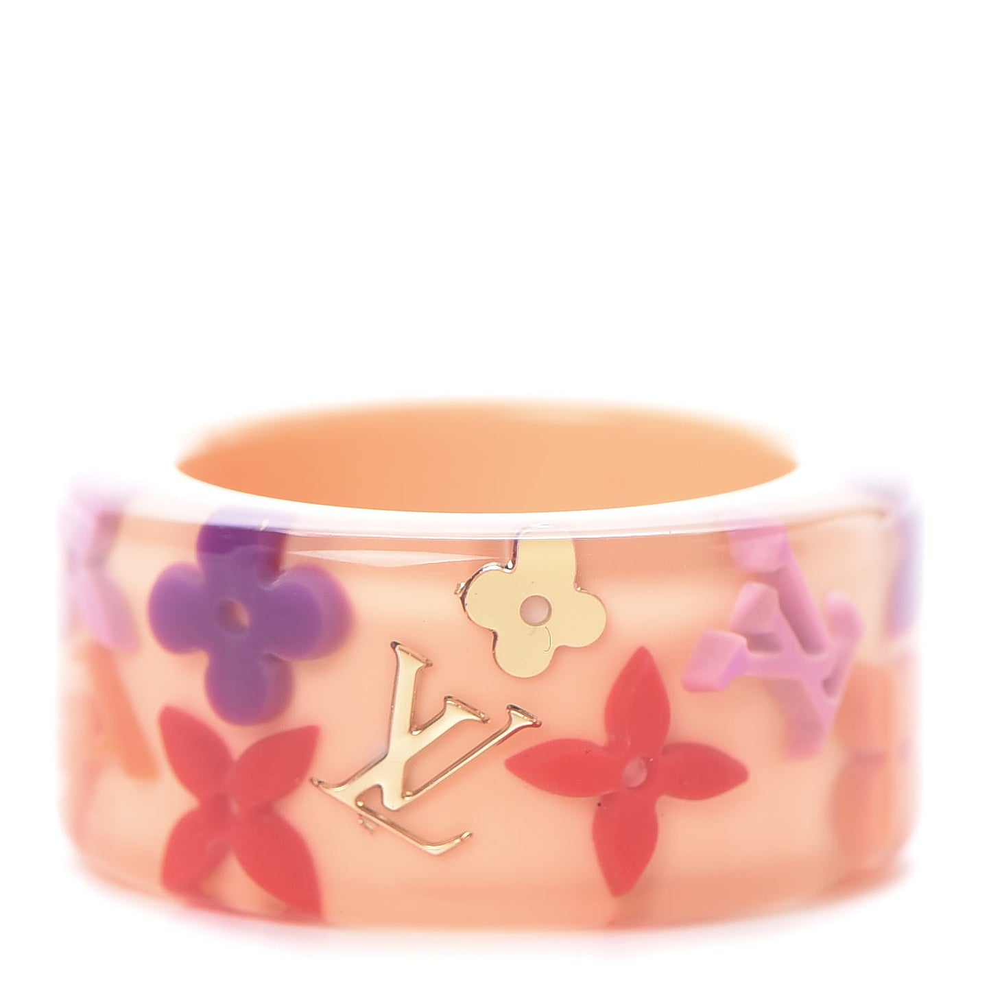 Resin Farandole Ring Large 8 Beige