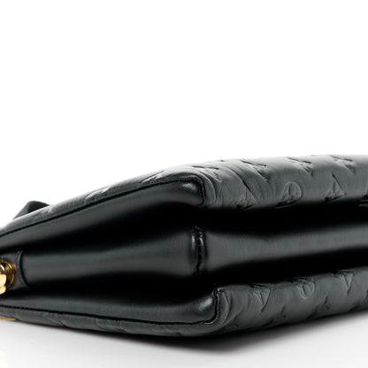 Louis Vuitton Lambskin Embossed Monogram Coussin PM Black 10 of 11