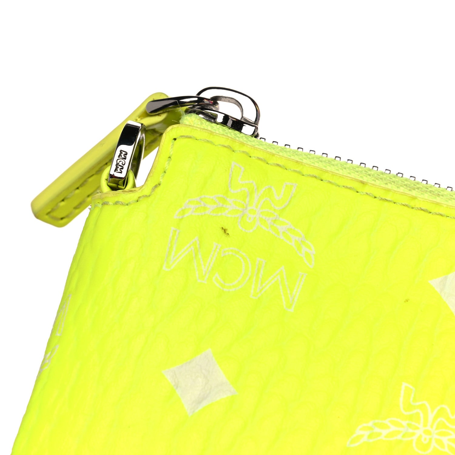 MCM Iridescent PVC Shopper Tote Neon Pink Hologram 15 of 15