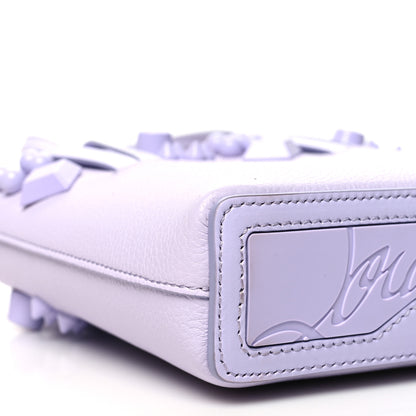 Christian Louboutin Calfskin Empire Spike Studded Mini North South Cabata Tote Lilac Smoke 8 of 9