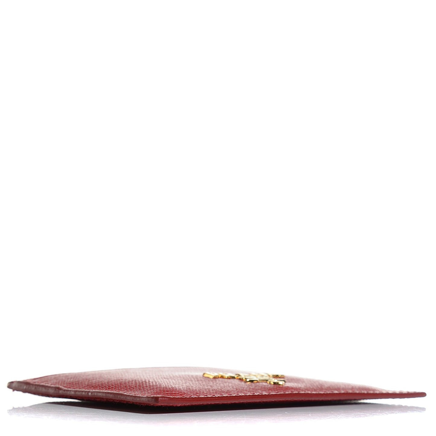 Saffiano Metal Card Case Fuoco