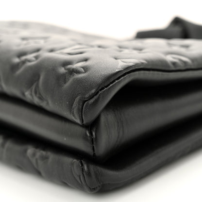 Louis Vuitton Lambskin Embossed Monogram Coussin PM Black 12 of 13