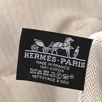 Hermes Canvas Large Bride-A-Brac Pouch Hibiscus 5 of 9