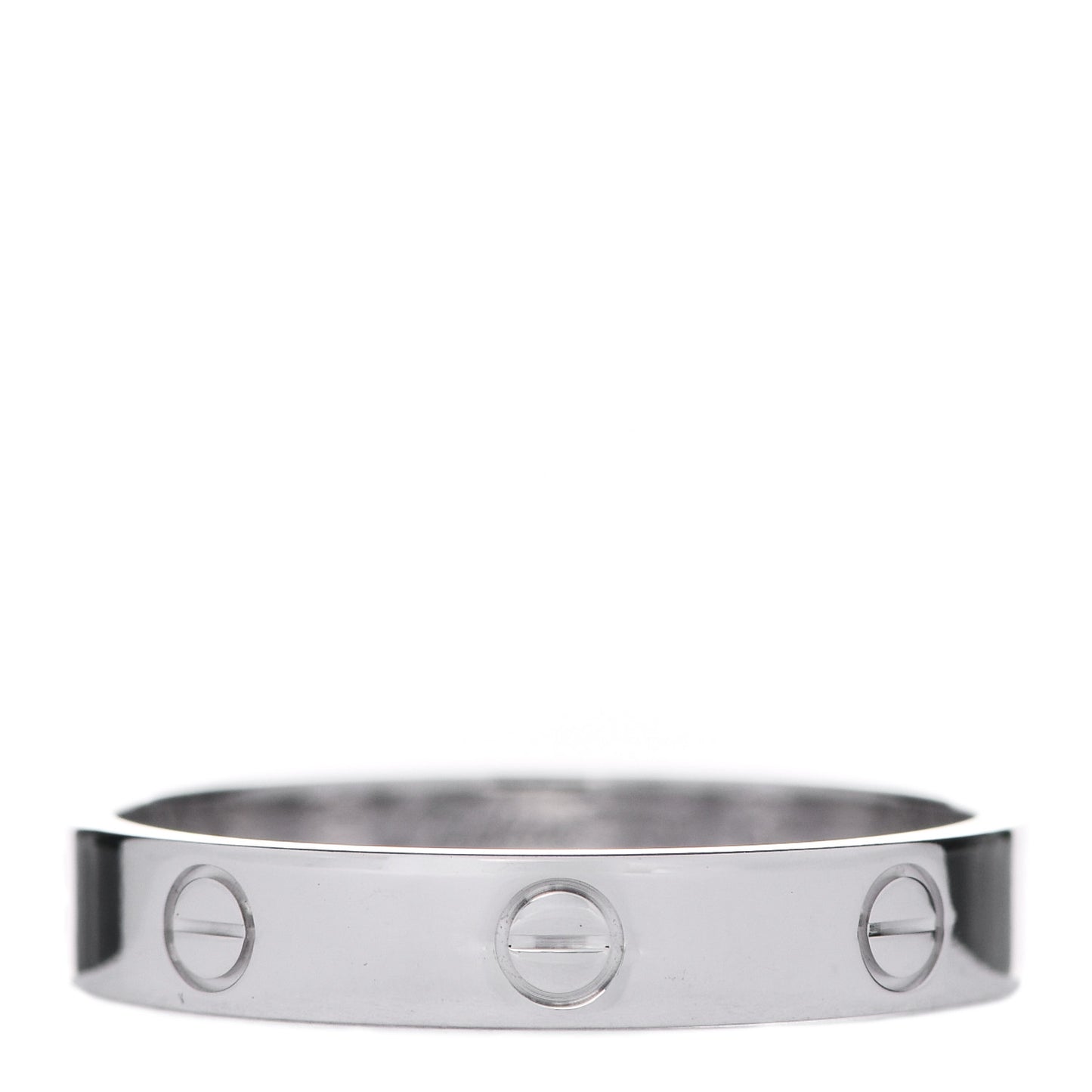 18K White Gold 3.5mm LOVE Wedding Band Ring 62 10