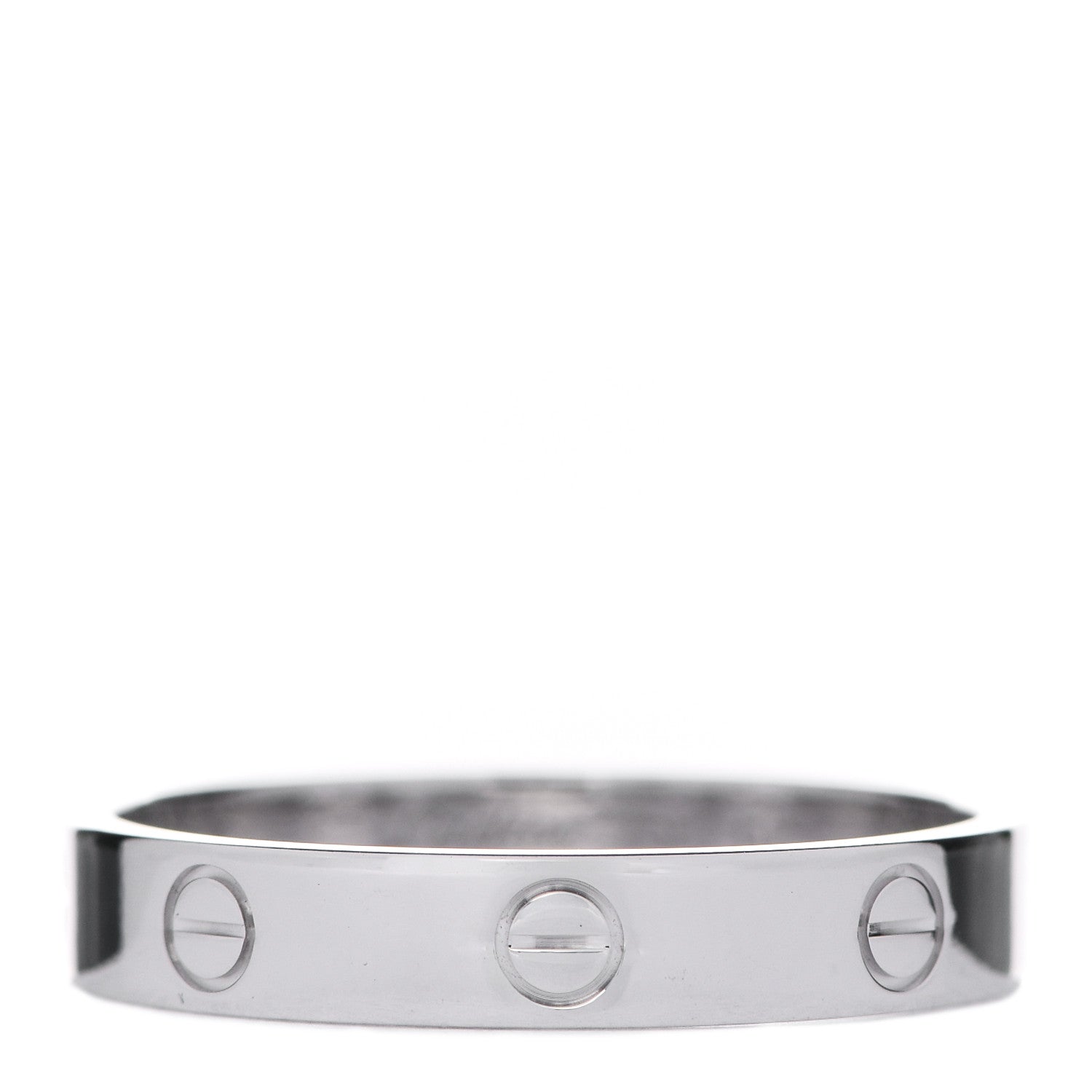Cartier 18K White Gold 3.5mm LOVE Wedding Band Ring 62 10 1 of 4