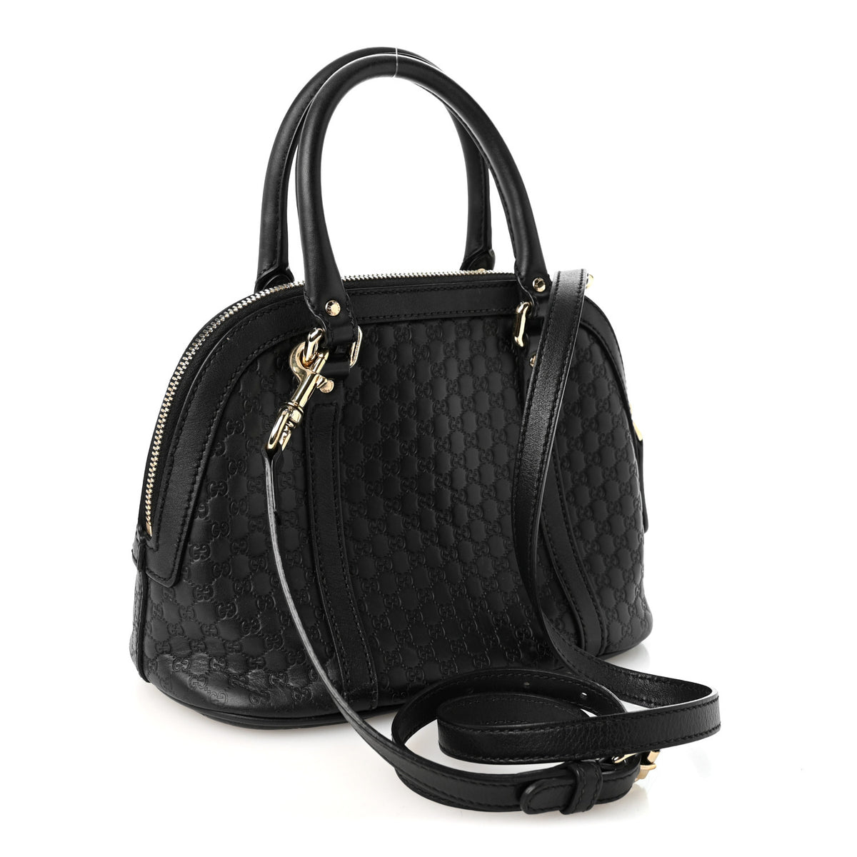 Microguccissima Mini Dome Bag Black
