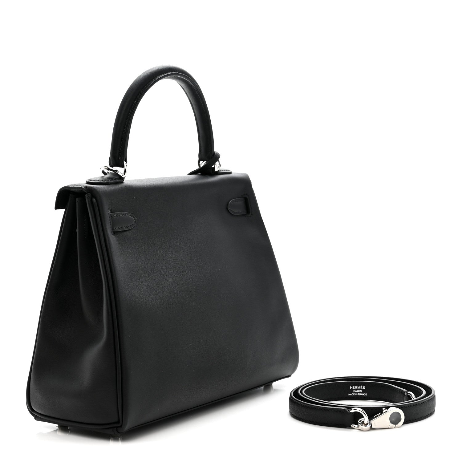 Hermes Swift Kelly Retourne 25 Black 3 of 11