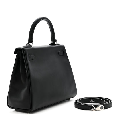 Hermes Swift Kelly Retourne 25 Black 3 of 11
