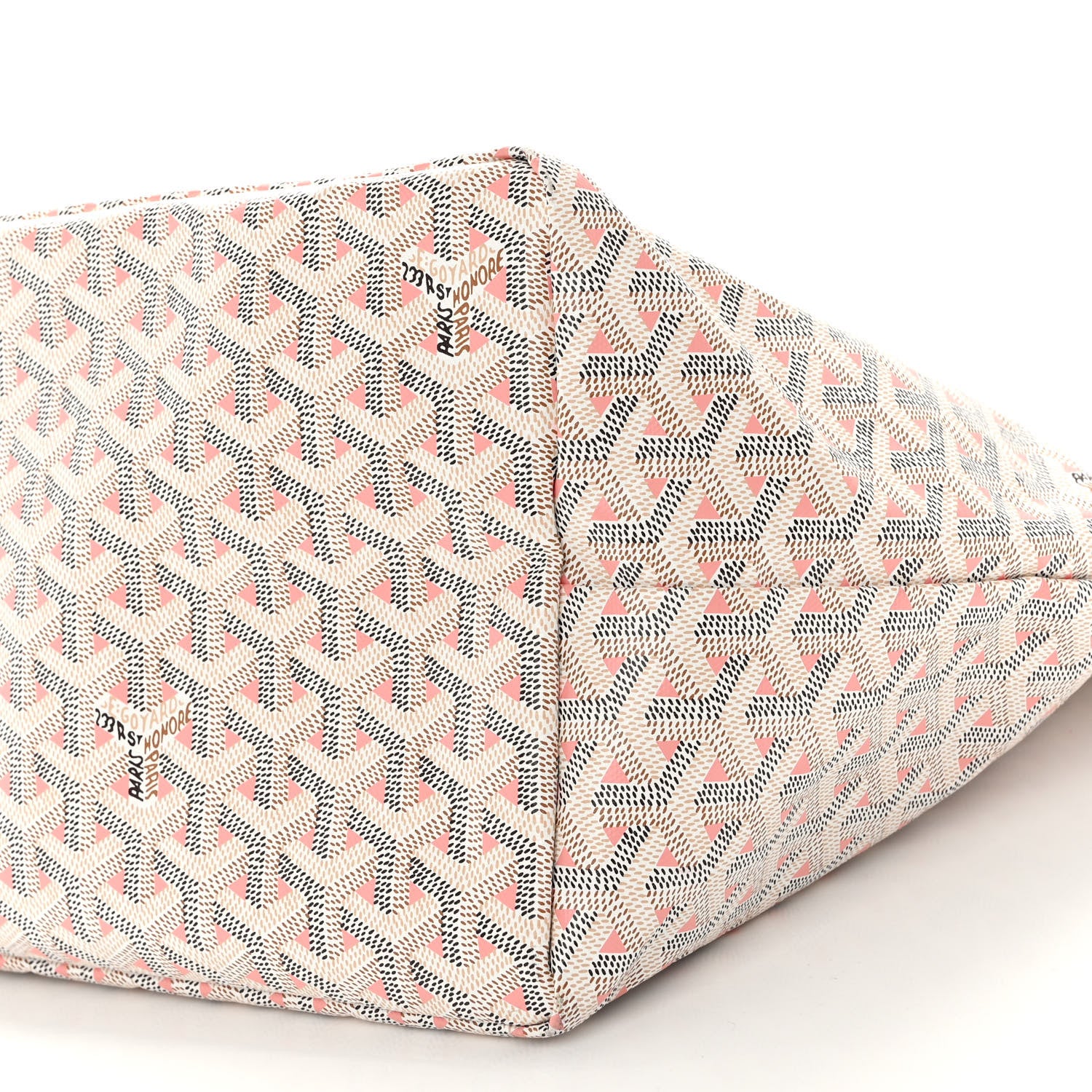 Goyard Goyardine Saint Louis Claire Voie GM White Pink 10 of 10