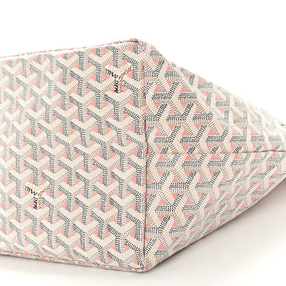 Goyard Goyardine Saint Louis Claire Voie GM White Pink 10 of 10