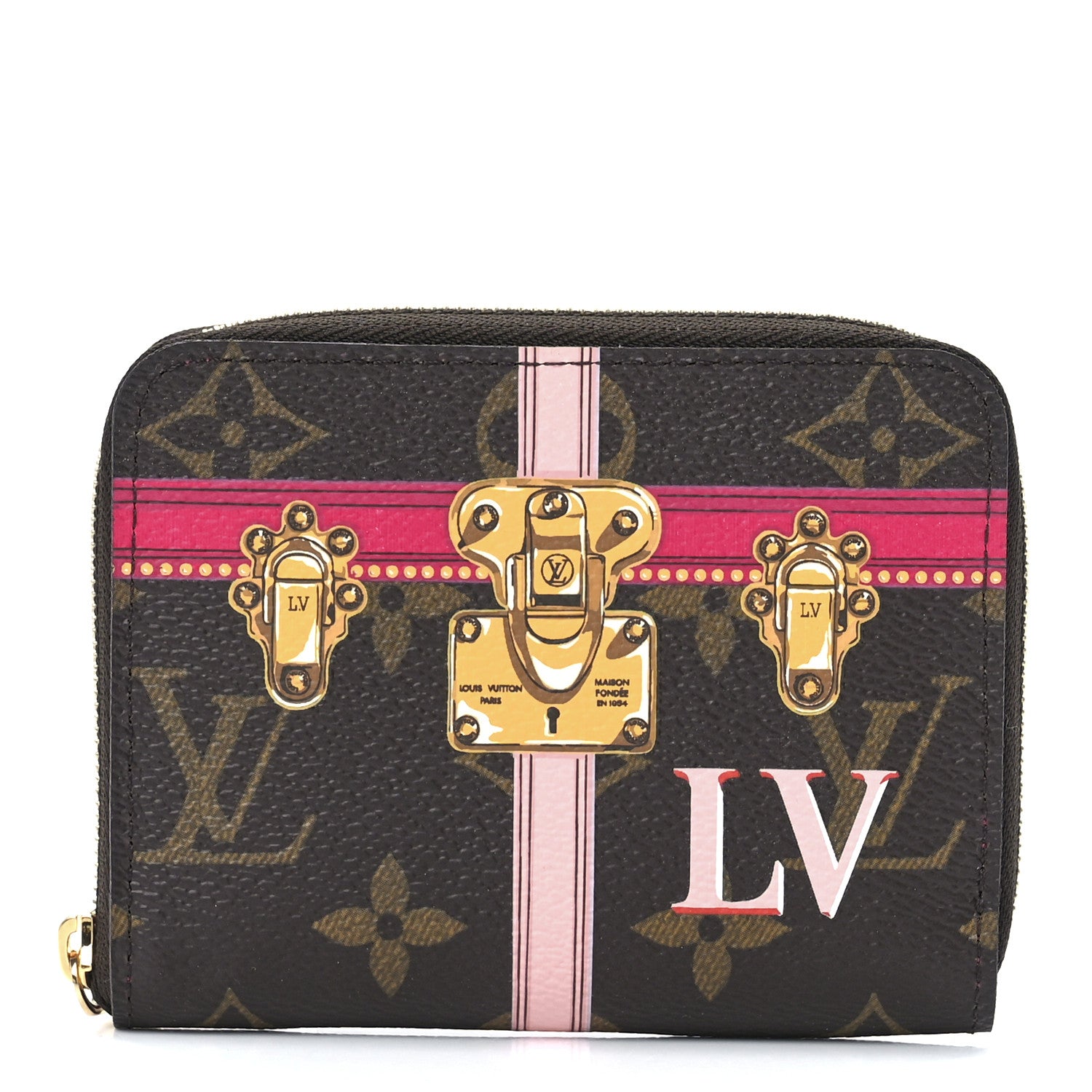 Louis Vuitton Monogram Summer Trunks Zippy Coin Purse 1 of 12
