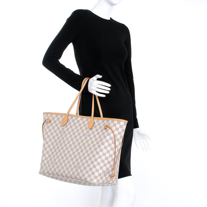 Louis Vuitton Damier Azur Neo Neverfull GM Rose Ballerine 2 of 10