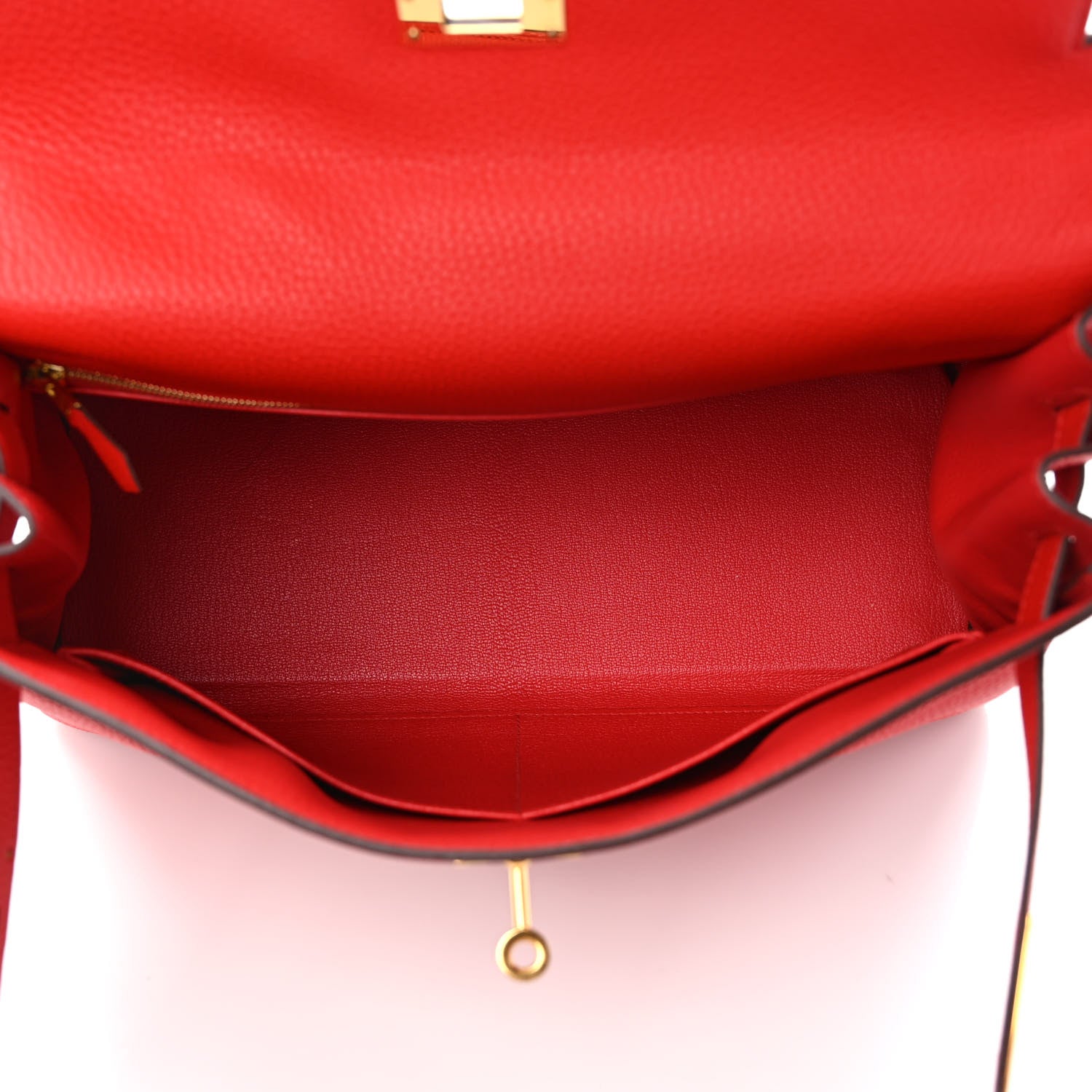 Hermes Togo Kelly Retourne 32 Rouge De Coeur 5 of 8