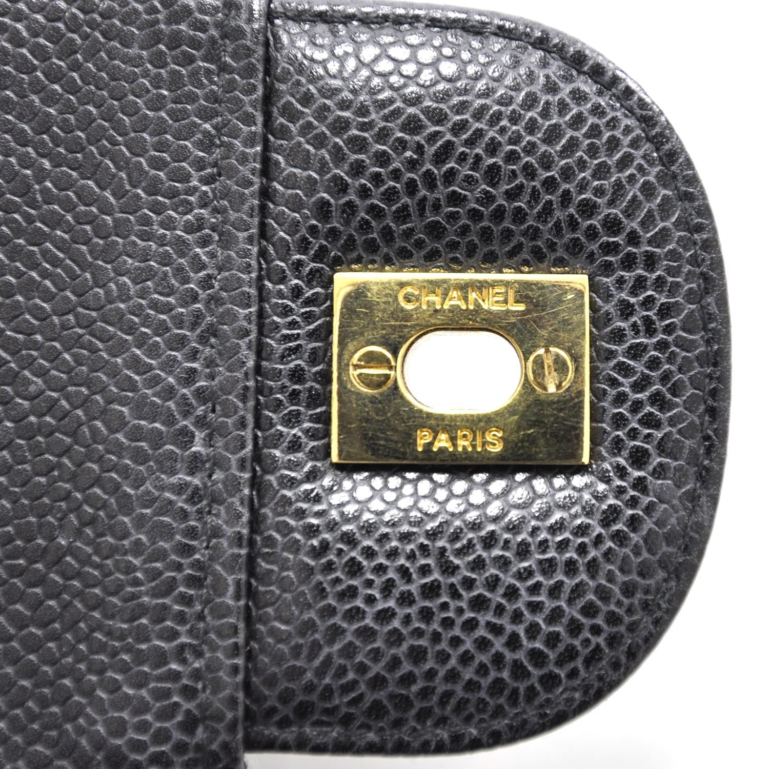 Chanel Caviar Quilted Jumbo Flap Black GHW 10 of 10