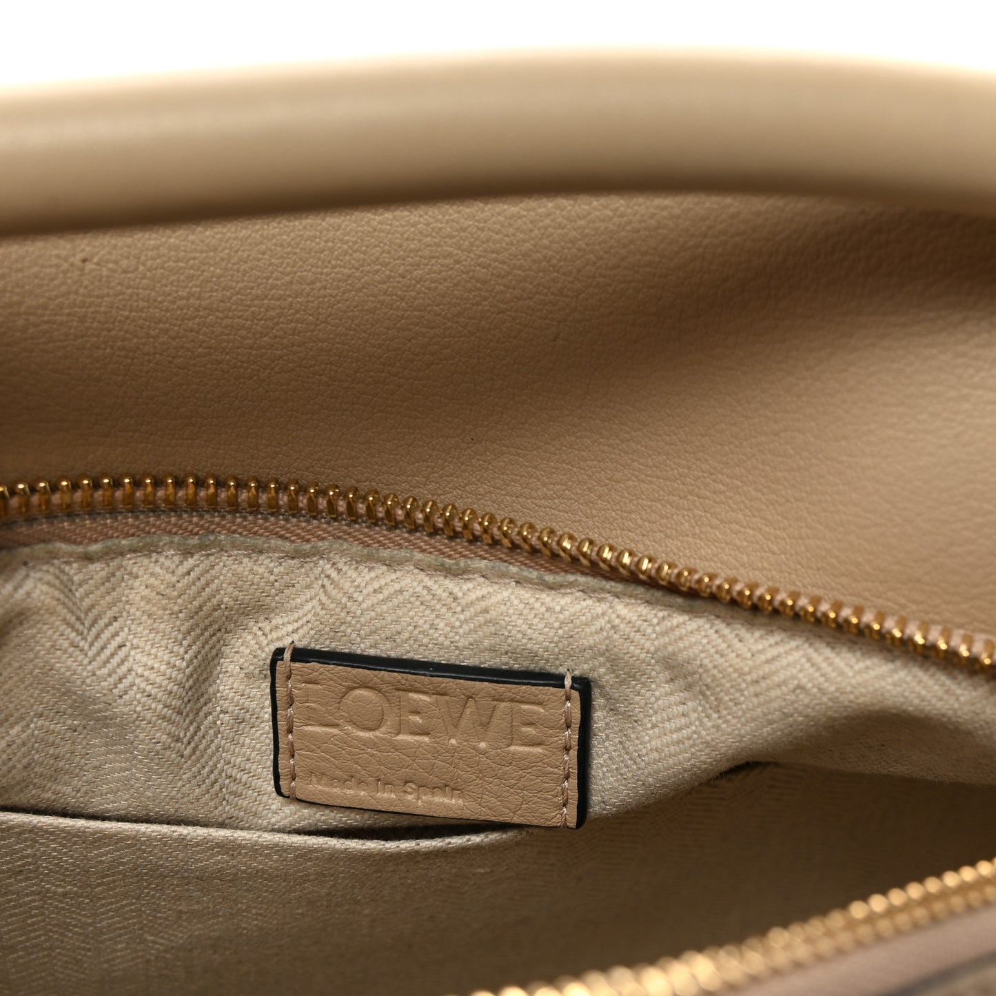 Calfskin Small Puzzle Bag Dusty Beige Soft White Dusty Beige Soft White