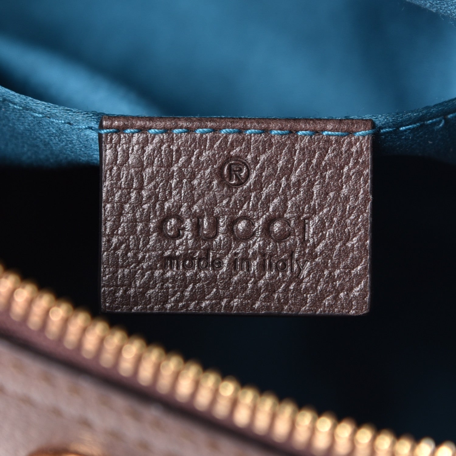 Gucci GG Supreme Monogram Textured Dollar Calfskin Web Small Ophidia Dome Shoulder Bag Beige Ebony New Acero 6 of 6