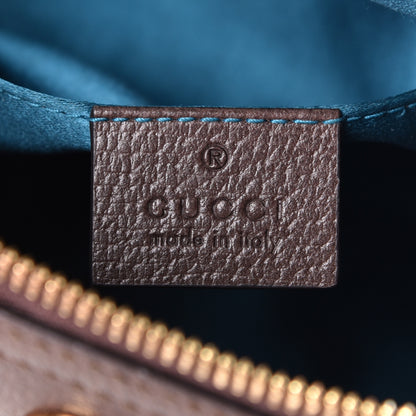 Gucci GG Supreme Monogram Textured Dollar Calfskin Web Small Ophidia Dome Shoulder Bag Beige Ebony New Acero 6 of 6
