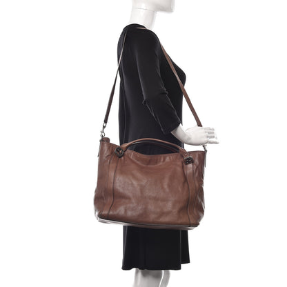 Gucci Pebbled Calfskin Medium Miss GG Top Handle Bag Light Cuir 2 of 14