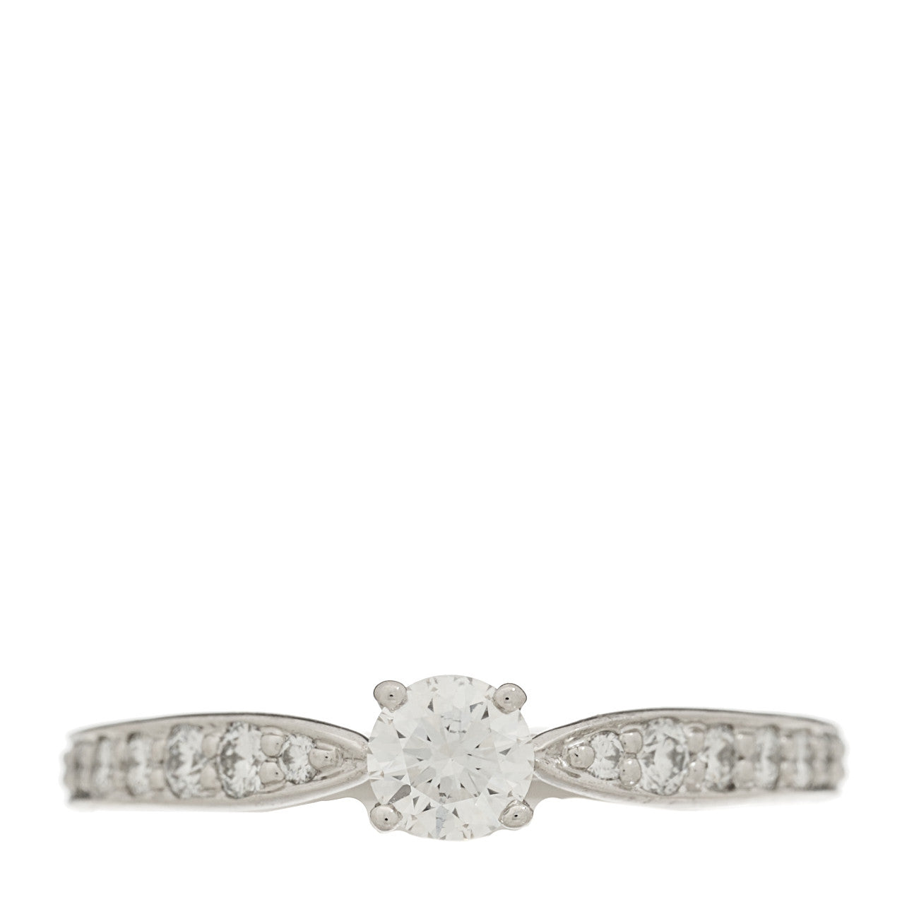 Platinum Diamond .20ct Round Brilliant Harmony Engagement Ring 47 4