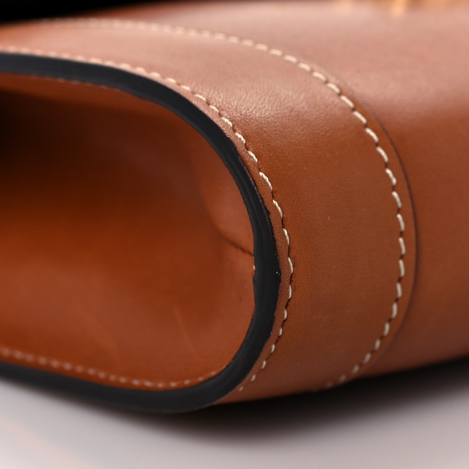 Celine Natural Calfskin Triomphe Strap Bag Tan 8 of 9