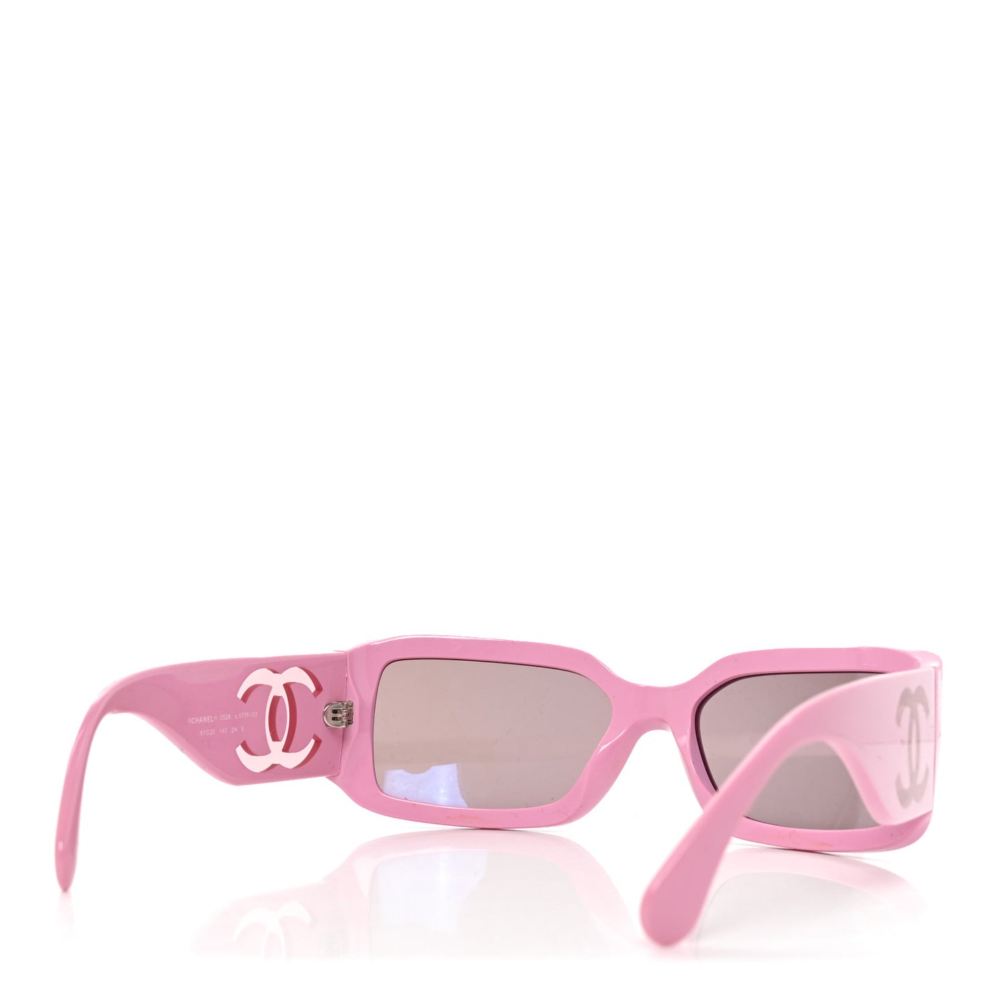Acetate Polarized Rectangle Sunglasses 5526-A Pink