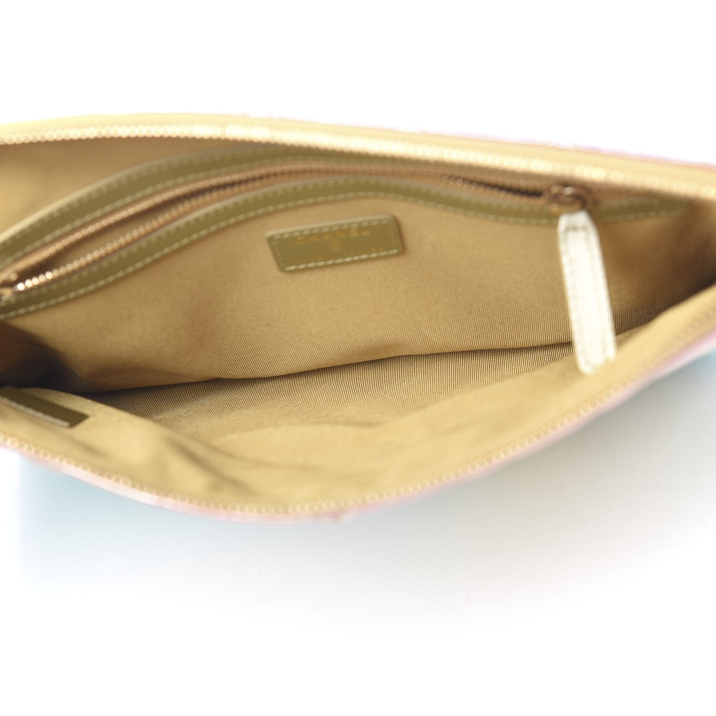 Metallic Goatskin Quilted Medium 2.55 Reissue Cosmetic Case Multicolor