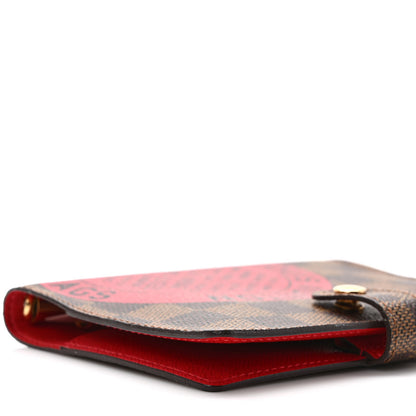 Louis Vuitton Damier Complice Trunks and Bags Small Ring Agenda Cover Red 8 of 9