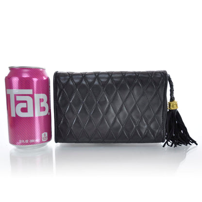 Chanel Lambskin Small Tassel Flap Black 2 of 9